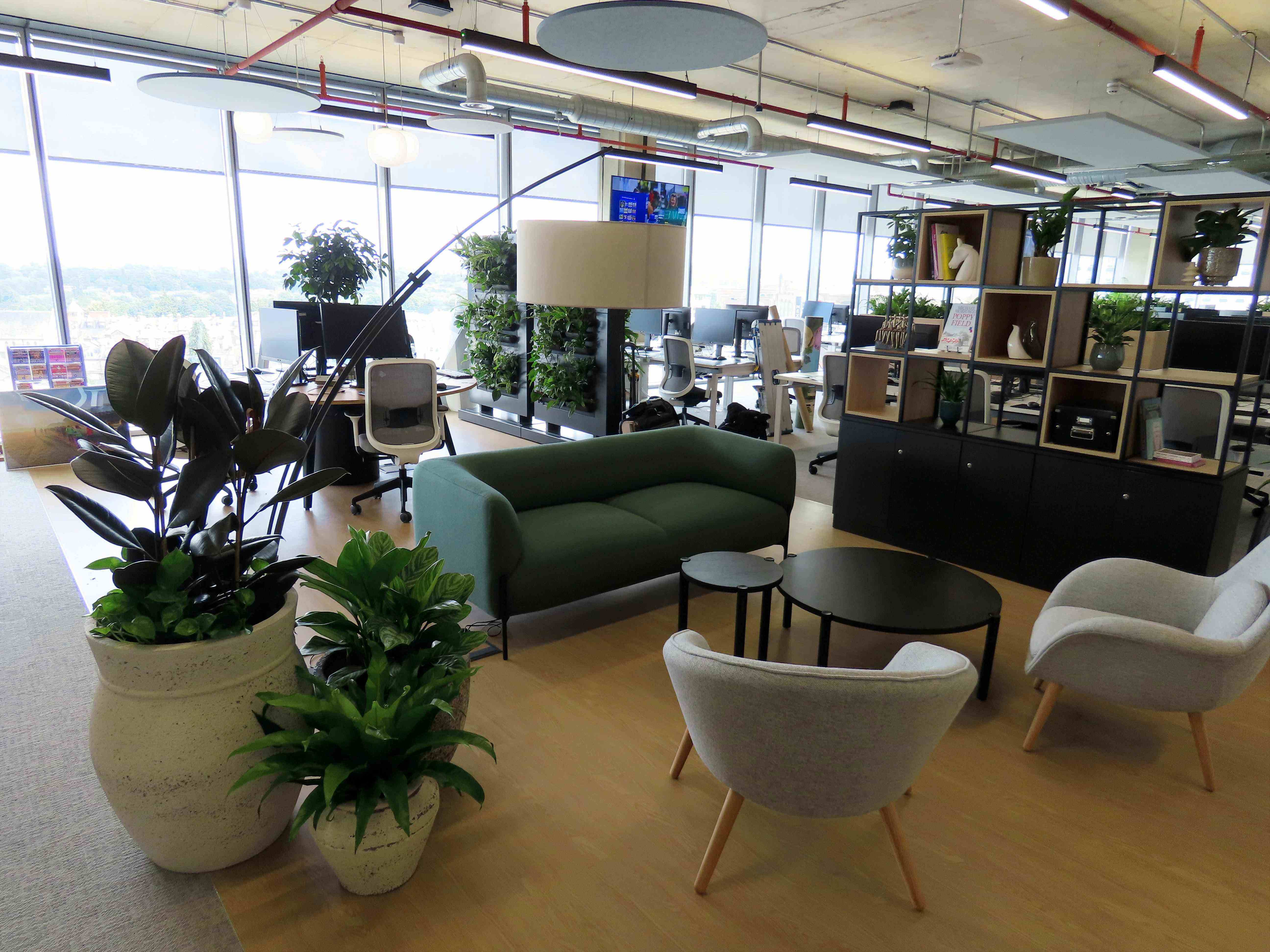 7. built in Seating planters lr