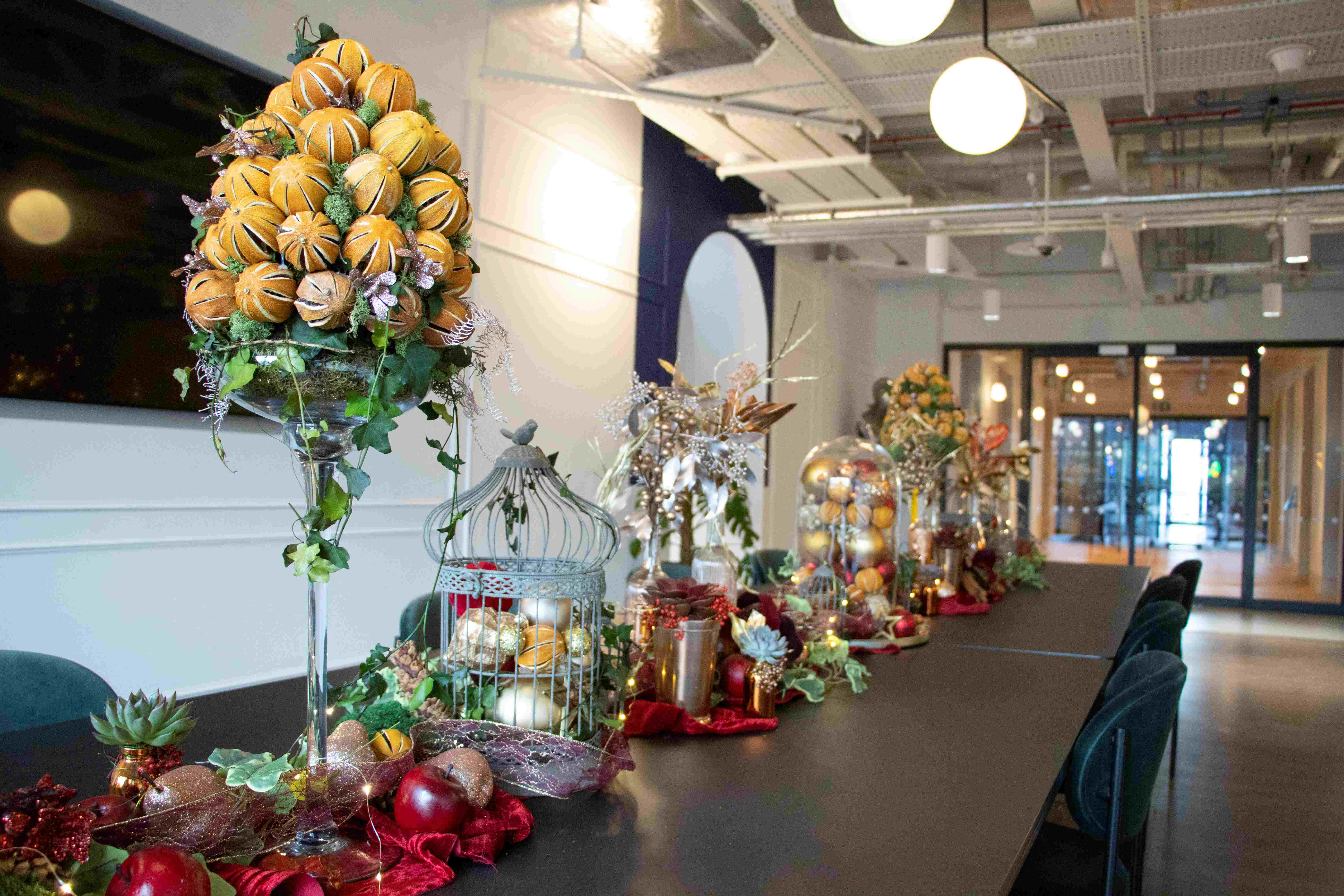 Picture 1 Long Table With Decor McCann Xmas