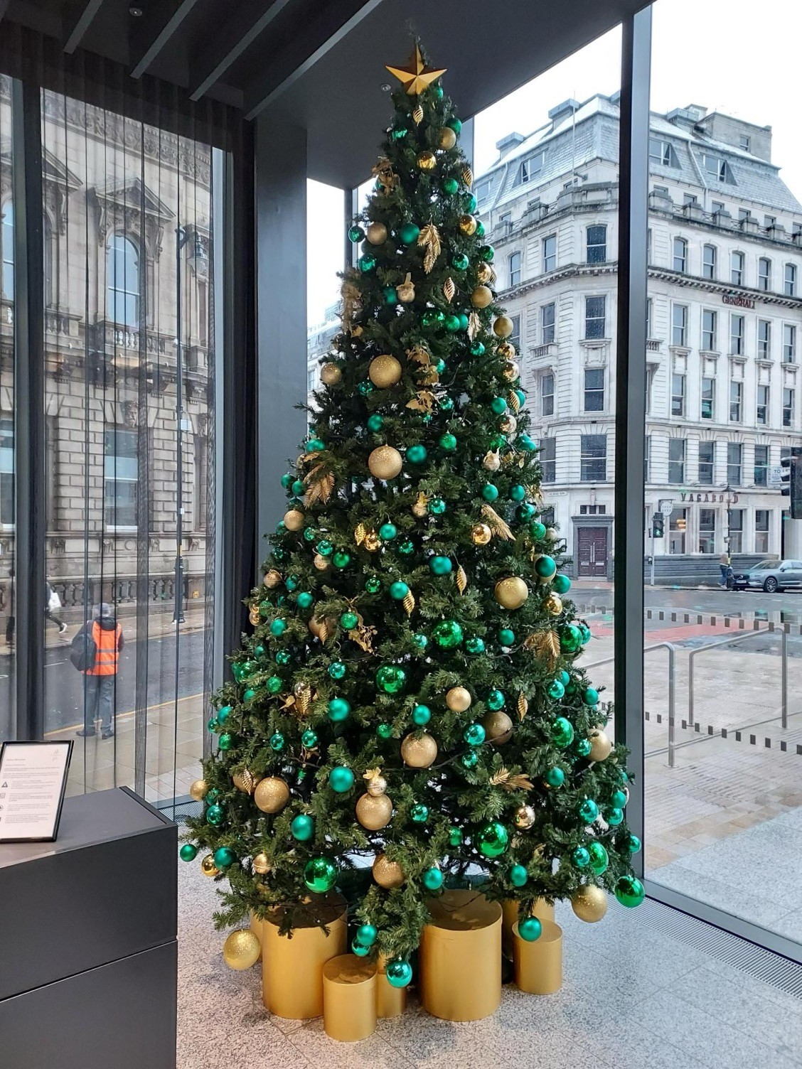 Colmore row Christmas decorations lobby